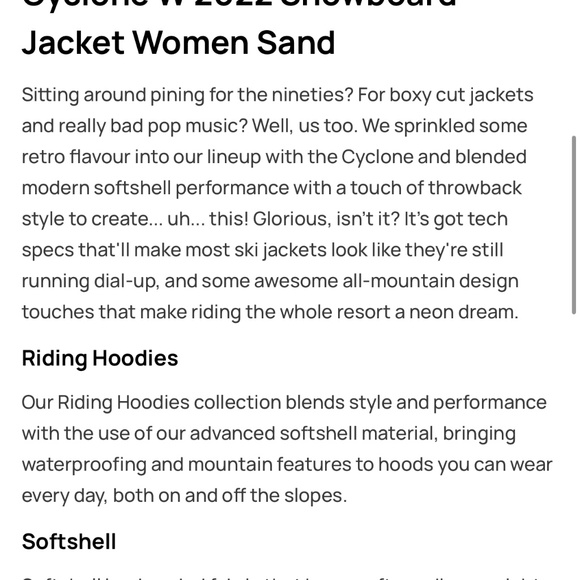 Dope Snow Cyclone W 2022 - Sand - Picture 6 of 11